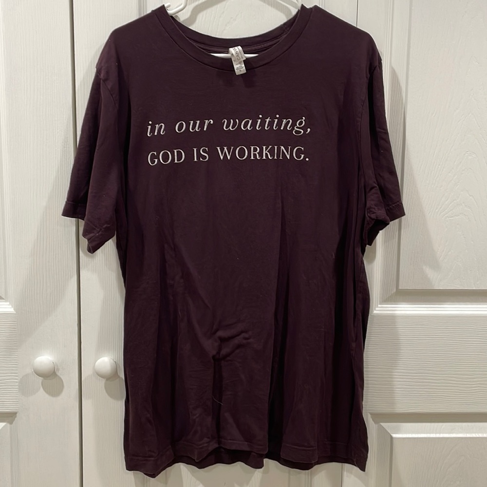 In our Waiting, God is Working Deep Purple T-shirt